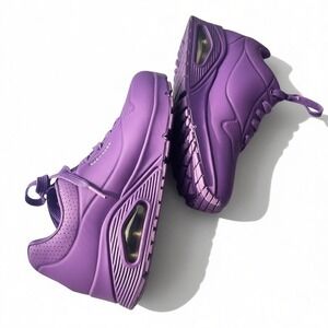 Skechers‎ Uno Purple Walking Sneakers Air Cooled Memory Foam Women Size 7